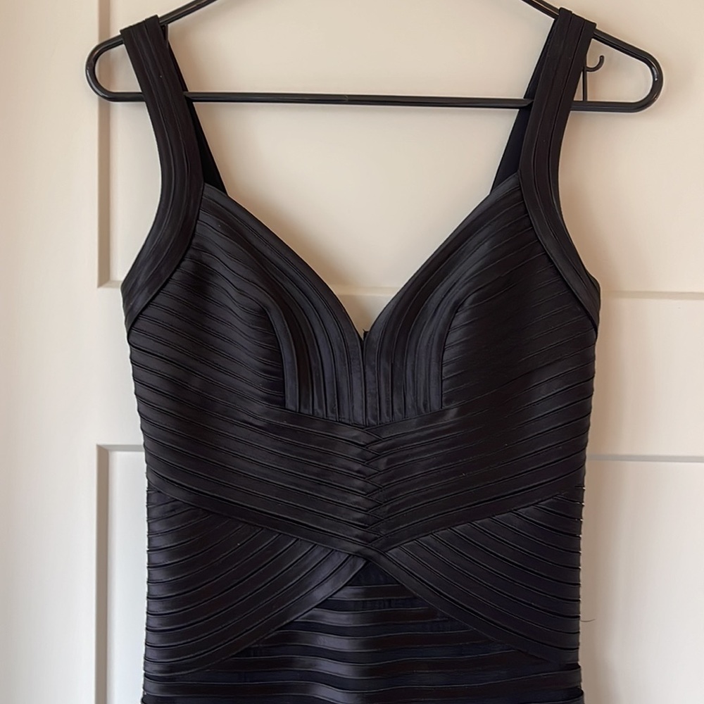 BCBG MAXAZRIA Full Length Black Gown - Picture 2 of 9